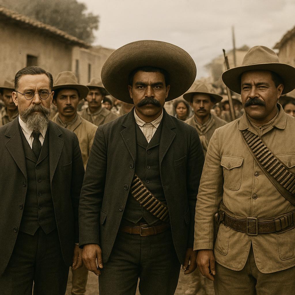 Historic scene from the Mexican Revolution
