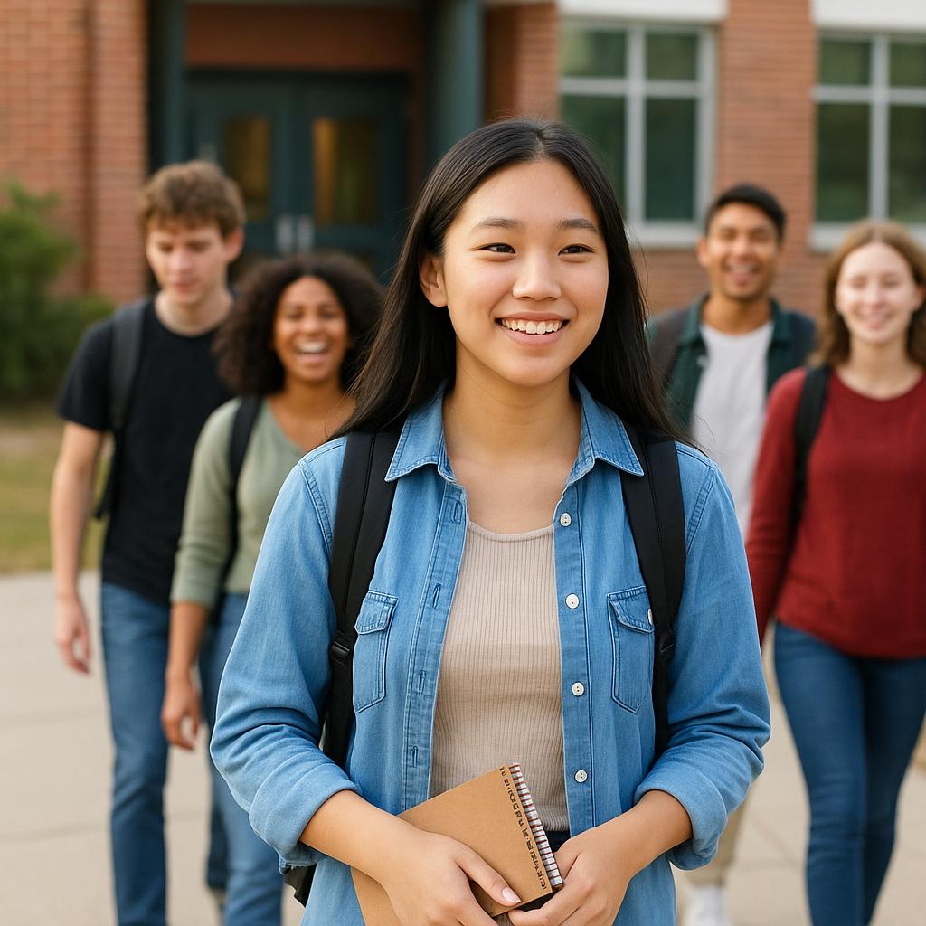 Students leaving school during class hours, illustrating the expression matar aula