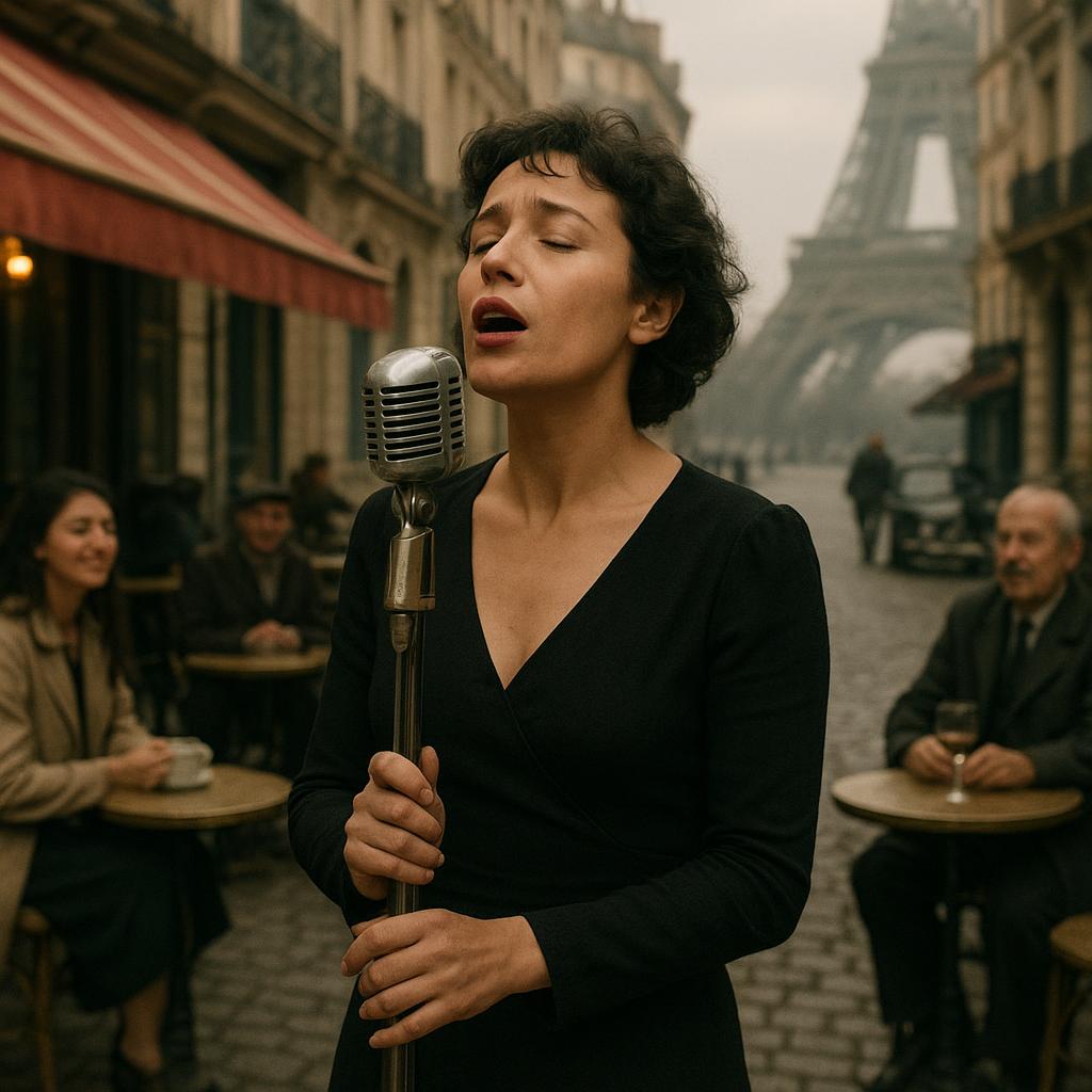 Vintage Paris atmosphere inspired by Édith Piaf