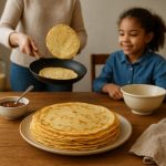 French crêpes prepared for Chandeleur