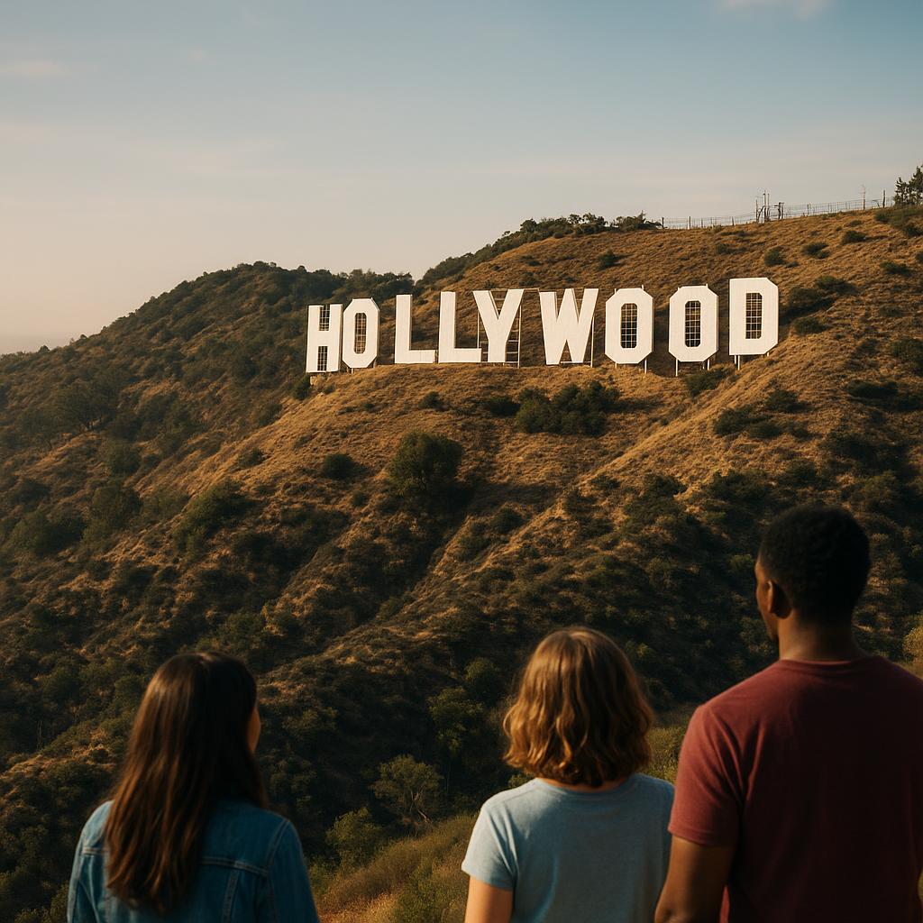 Hollywood Sign overlooking Los Angeles