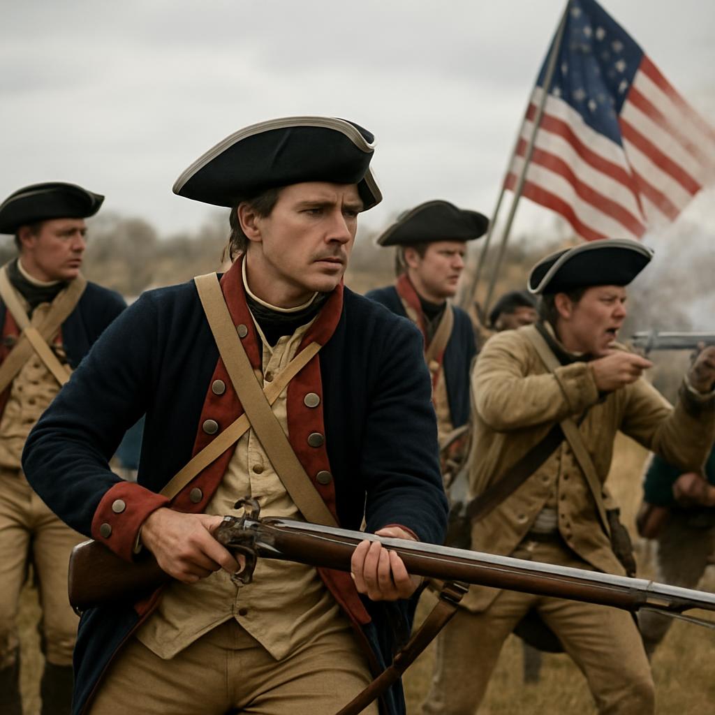 Colonial soldiers during the American Revolution