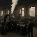 Historic factory with steam engines