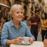 Person immersed in a new culture through everyday experiences