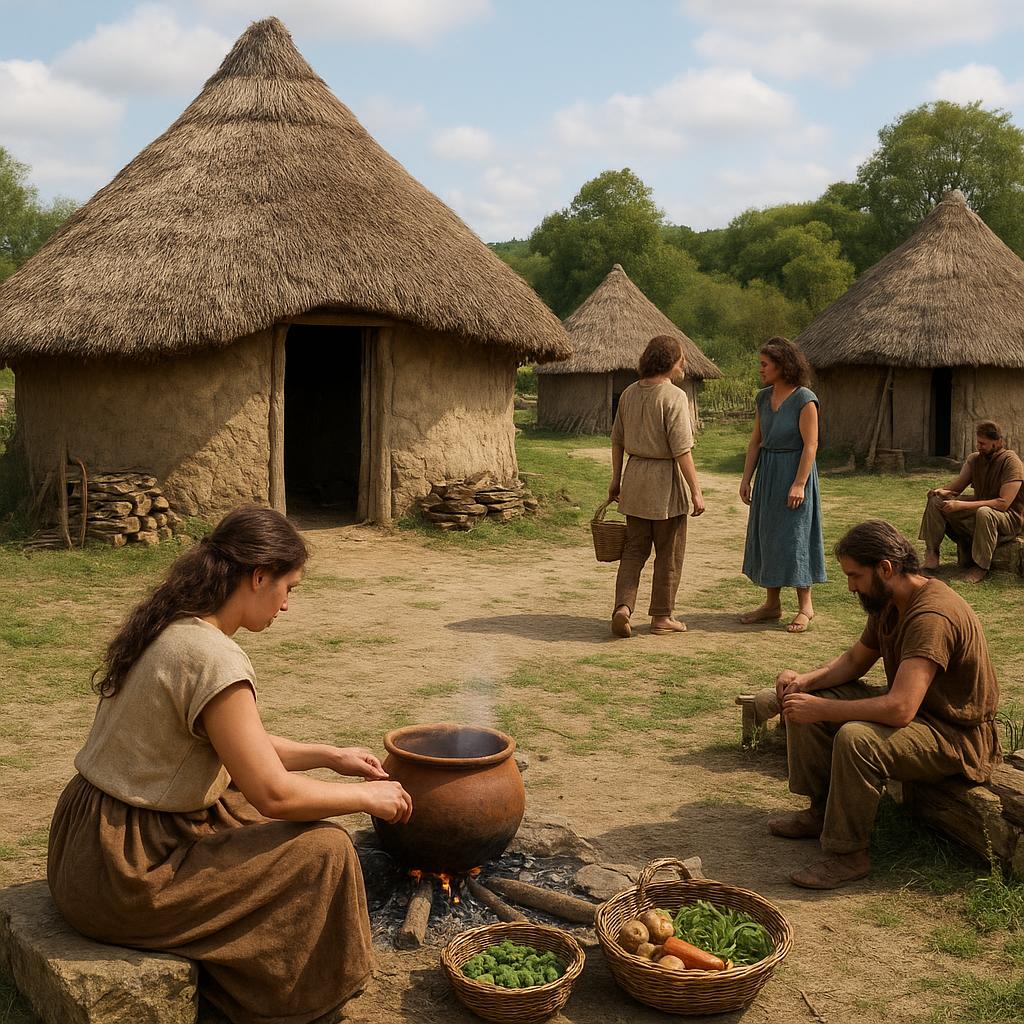 Ancient Gallic village reconstruction