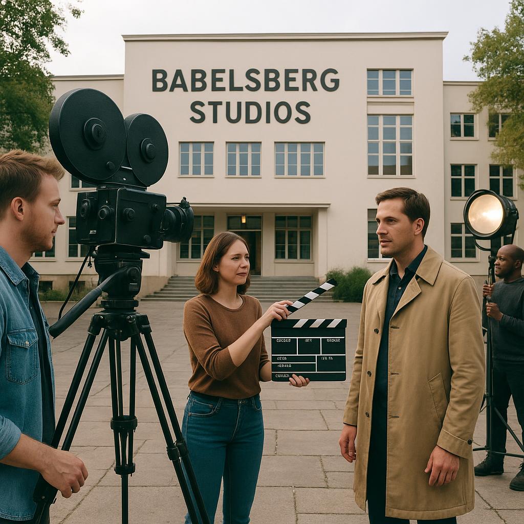 Historic film studio with movie production equipment