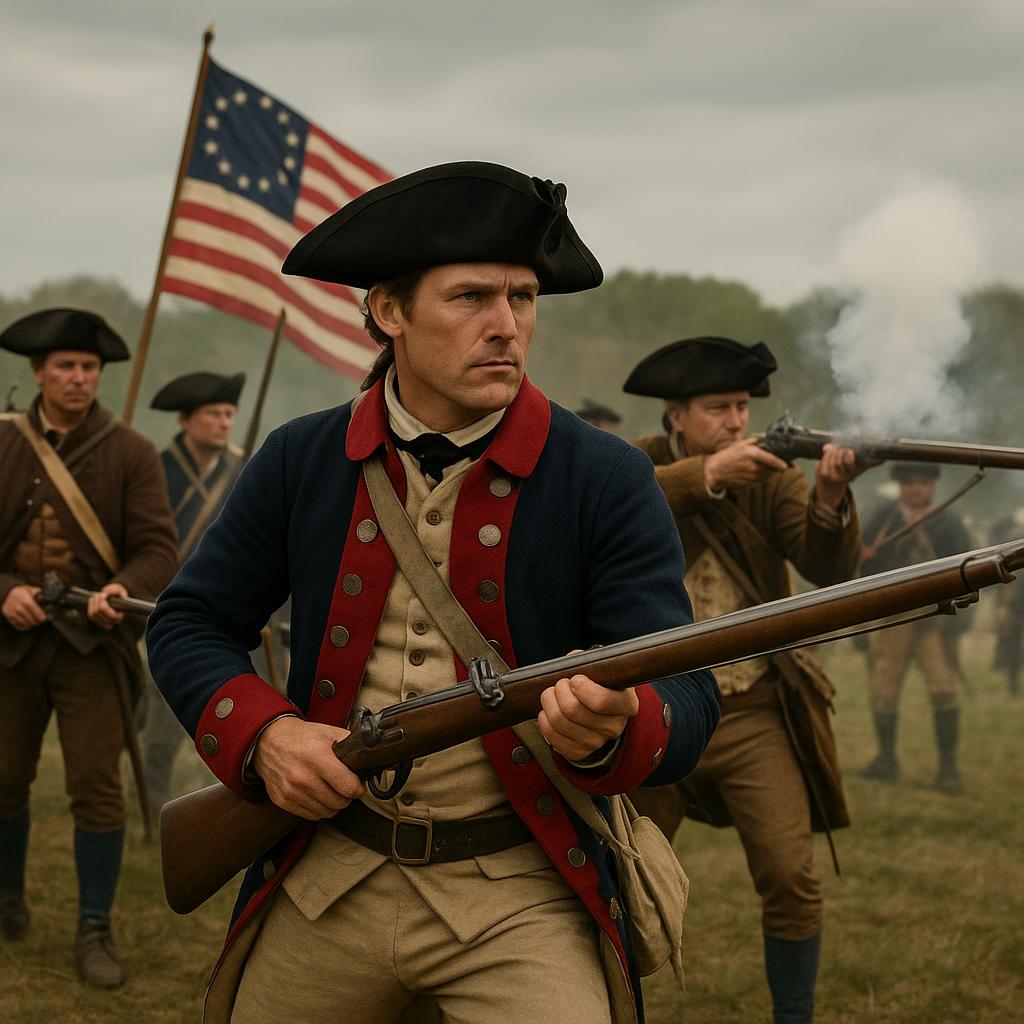 Colonial soldiers during the American Revolution