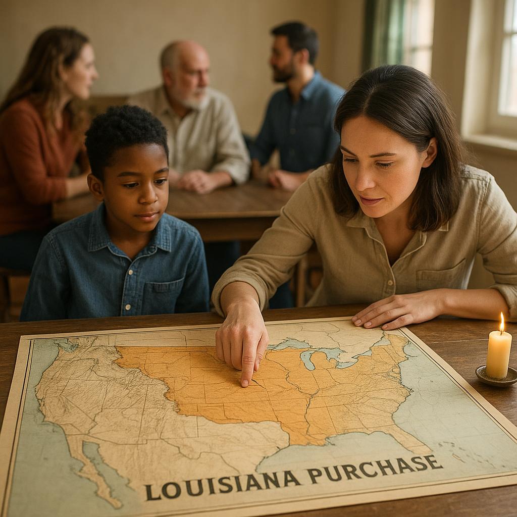 Map of the Louisiana Purchase and early America