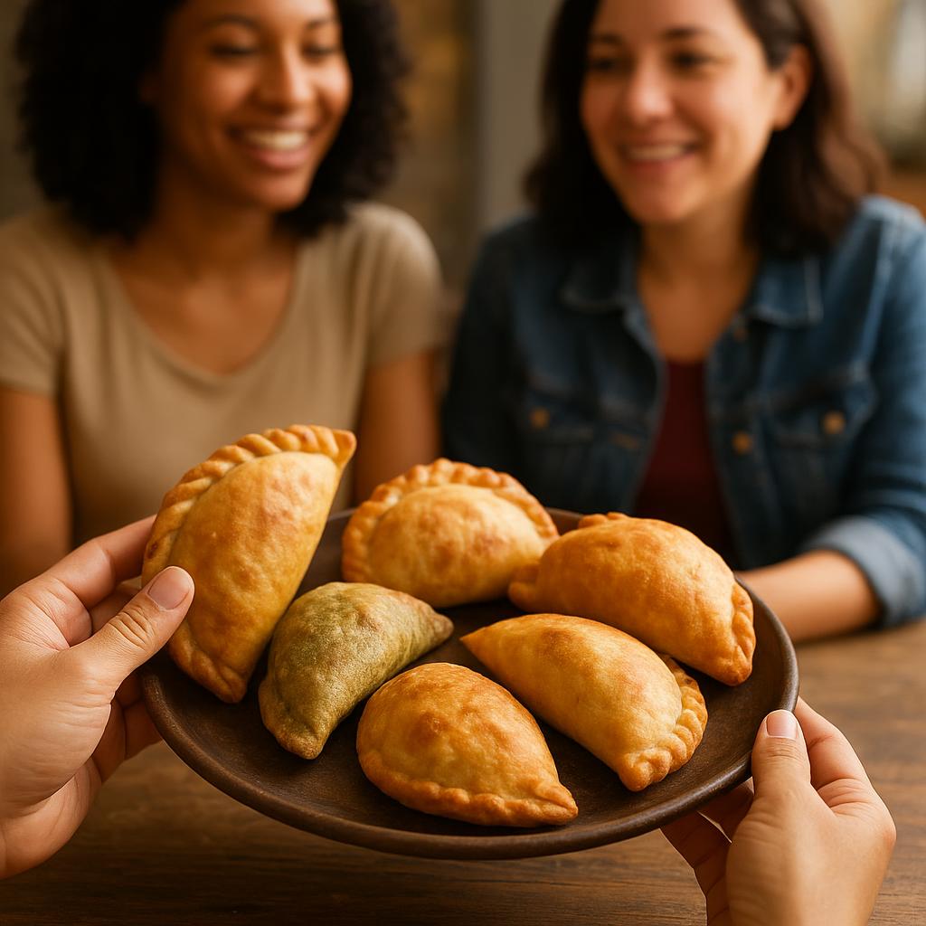 Variety of empanadas from different Latin American countries
