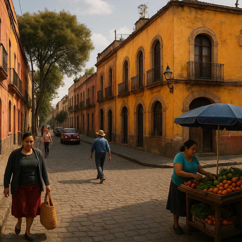 Historic neighborhood of Mexico City inspired by the film Roma
