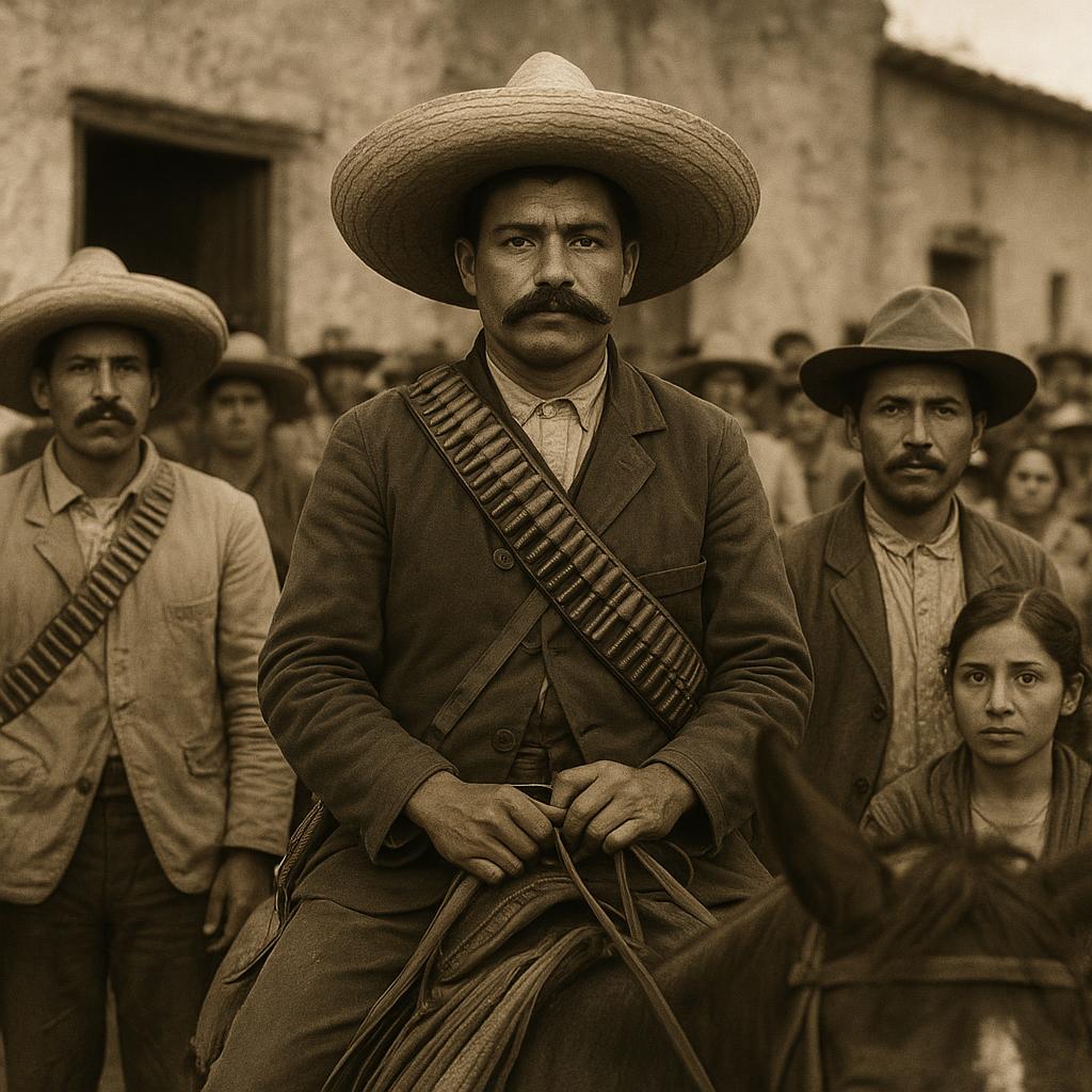 Historic scene from the Mexican Revolution