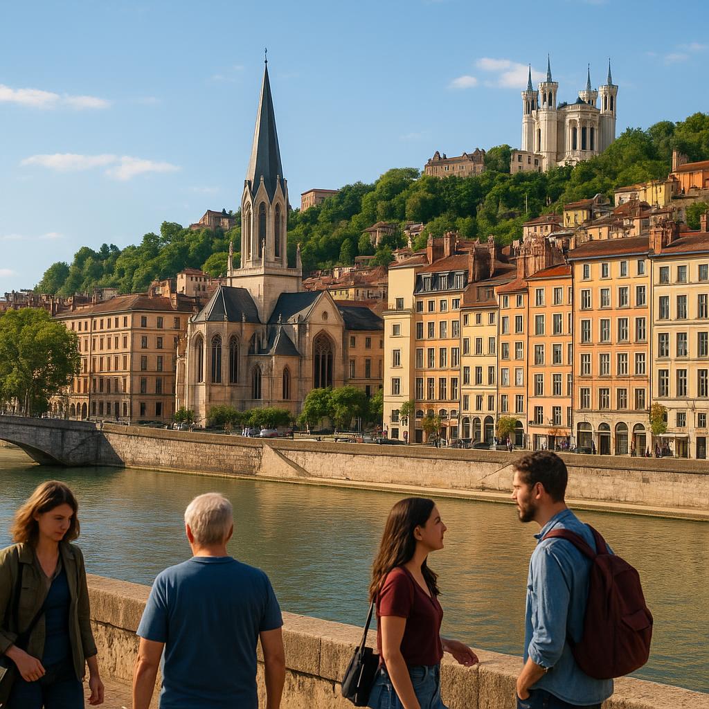 Vieux Lyon avec ses bâtiments historiques