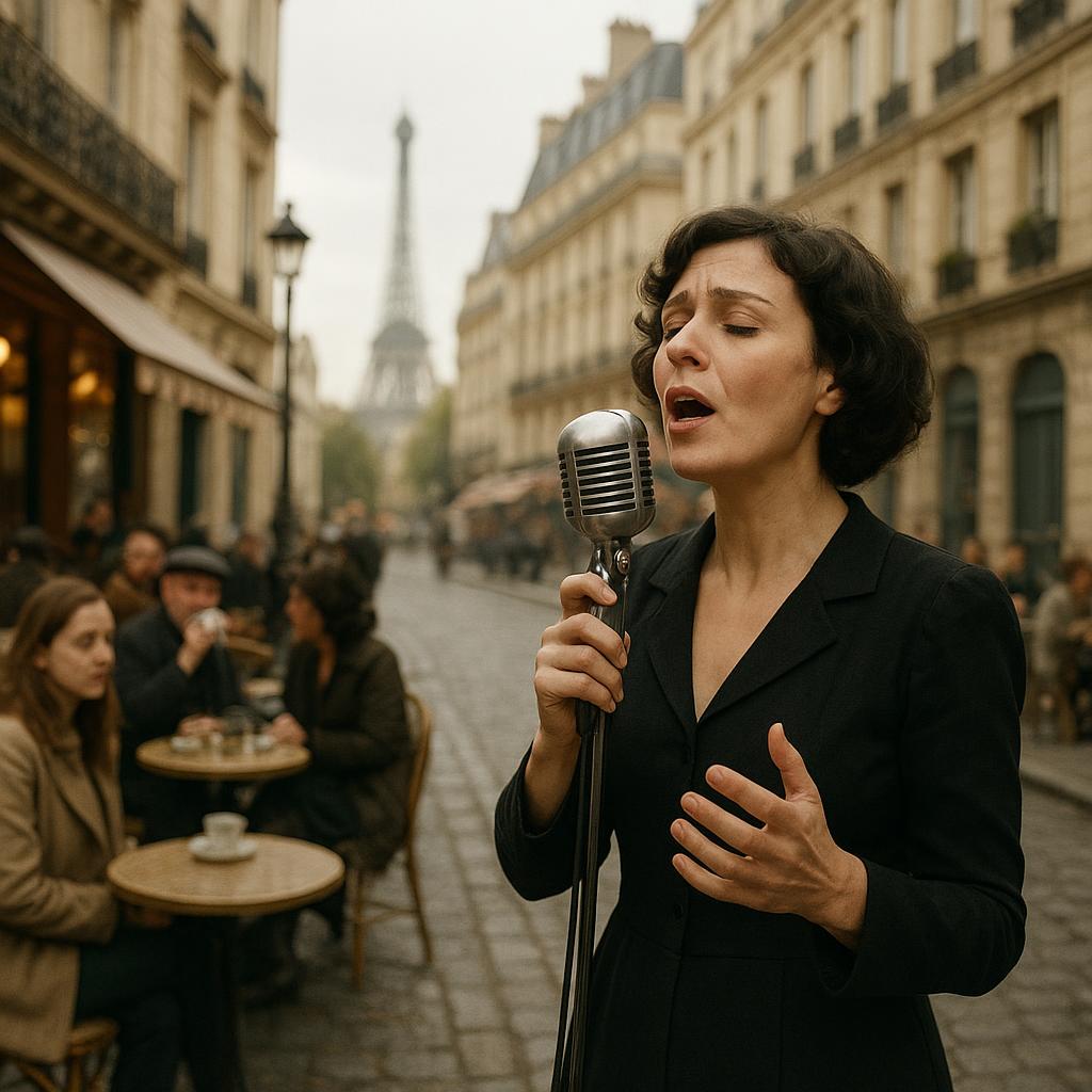 Vintage Paris atmosphere inspired by Édith Piaf