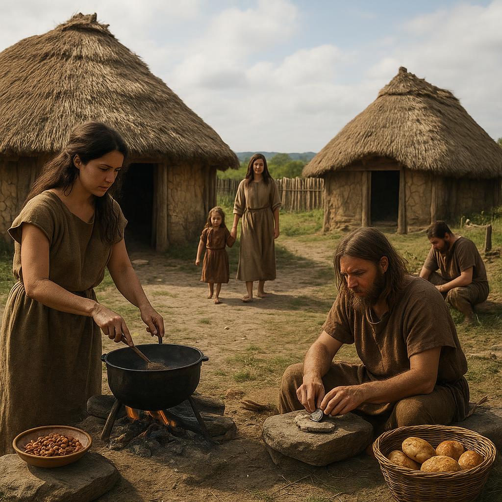 Ancient Gallic village reconstruction