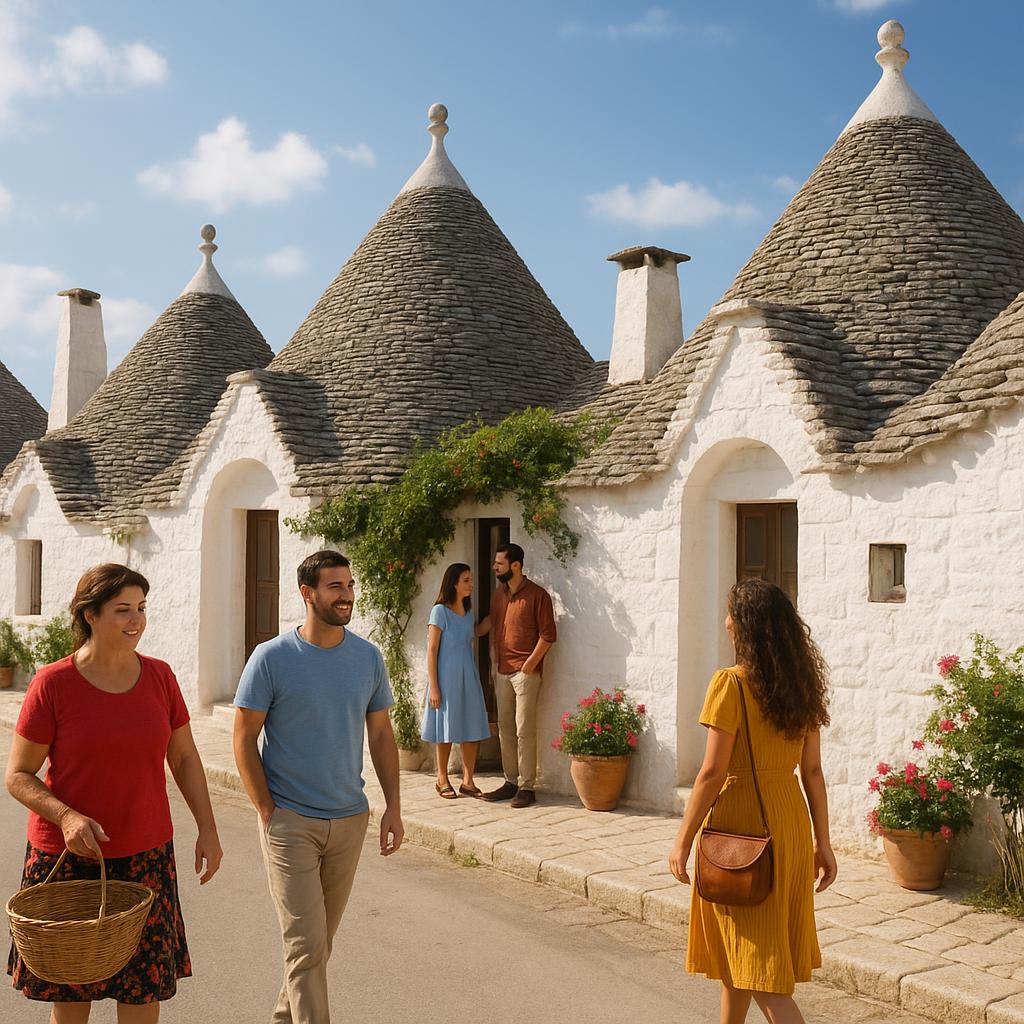 Traditional trulli houses in Puglia