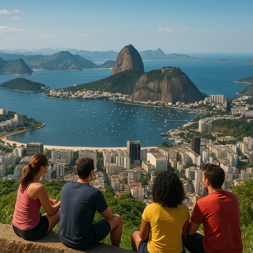 Vista do Pão de Açúcar e da Baía de Guanabara