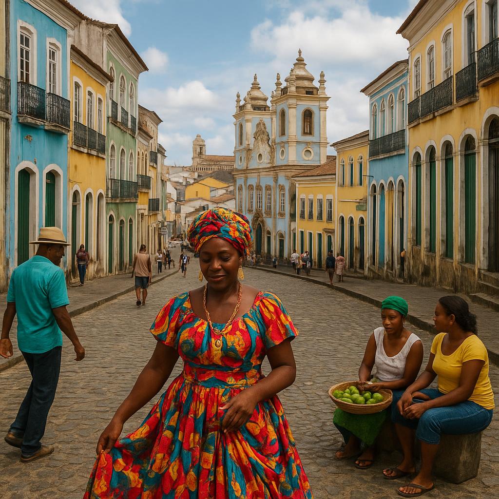 Historic streets and Afro-Brazilian culture in Salvador